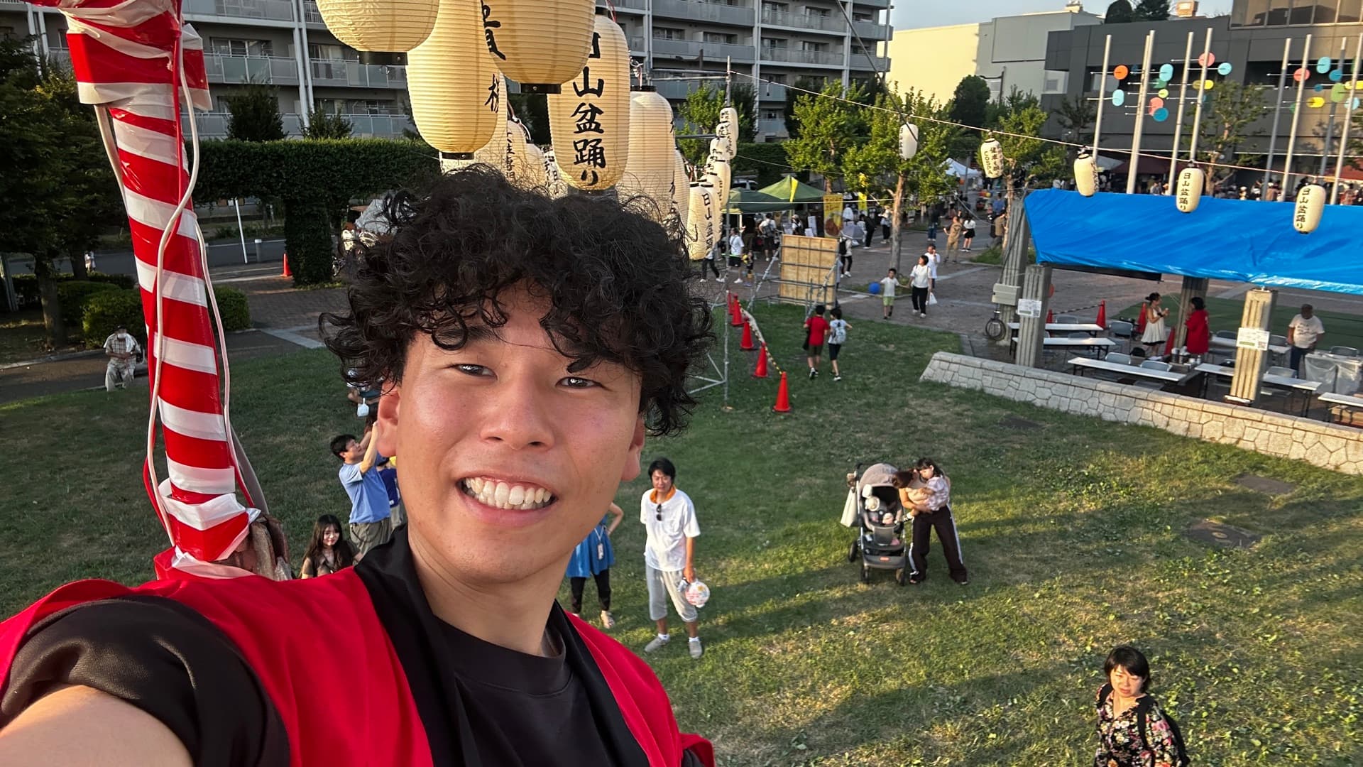 日山盆踊りで活動する吉永かずき