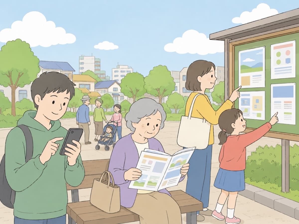 広報・情報発信のイメージイラスト