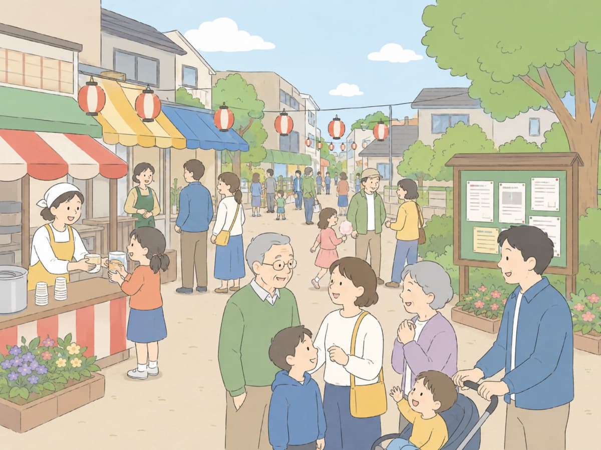 地域活性化のイメージイラスト